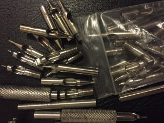vintage Tattoo Machine Grips,  Tips And Tubes 4