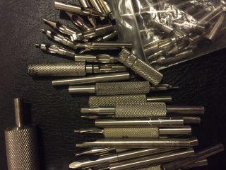 vintage Tattoo Machine Grips,  Tips And Tubes 7