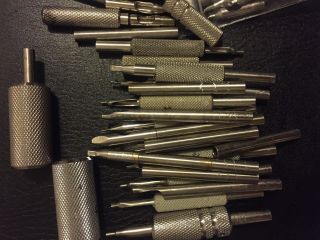 vintage Tattoo Machine Grips,  Tips And Tubes 8