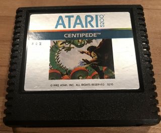 Vintage Atari 5200 4 Port Video Game Console System,  Centipede Game Cart 6
