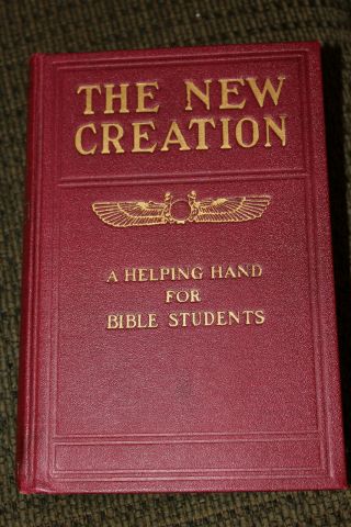 1912 THE CREATION Studies in the Scriptures Winged Globe Watchtower Jehovah 6