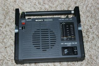 Vintage Sony Solid State Tfm - 8100wa Am / Fm / Weather Band Radio