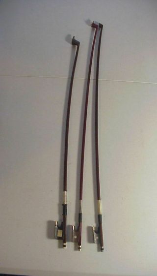 3 Vintage Violin Bows