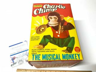 Vintage Charlie Chimp Musical Monkey By Lincoln International
