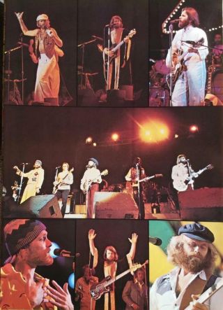Vintage 1970s The Beach Boys In Concert Icon Surfs Up Poster