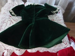 vntg American Girl Molly green velvet dress RETIRED Pleasant Company VGUC 3
