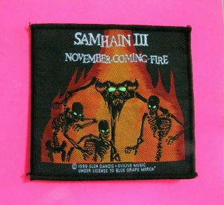 Samhain Iii Official Vintage 1999 Patch Danzig Misfits Not Cd Poster Shirt Lp