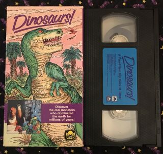 Vintage 1987 Dinosaurs Vhs Video Golden Book Claymation Will Vinton Kids Movie