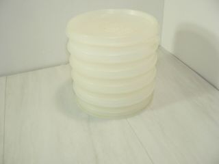 5 Vintage Tupperware 882 215 Small Hamburger Patty Stackable Storage Containers