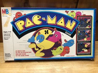 Vintage Pac - Man Board Game 1980 Mb Milton Bradley Made In Usa 