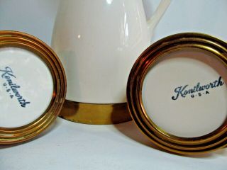 Vintage Kenilworith Momer Laughlin 3 Piece Coffee Set 1957 Buffet Ware 48 oz Pot 6