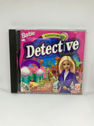 Vintage Adventure Detective Barbie Pc Cd - Rom,  Windows 1995
