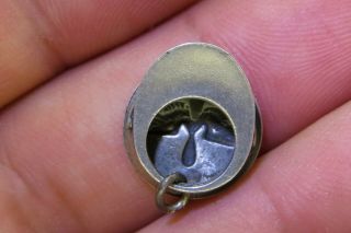 Vintage silver SWEETHEART WWII 1940 ARMY AIR CORP PILOTS WINGS CAP HAT charm 2 2