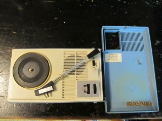 Ford Philco Mini Radio Phono 2 Speed Record Player,  Powers On W/issues R - 1376 - R