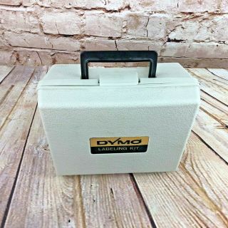 Vintage Dymo Label Maker M - 6 Labeling Kit With Case Mark VI Bundle 2
