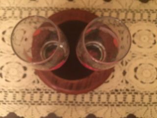 Two (2) Vintage “I Love Lucy” Heart Drink Kitchen / Barware Glasses 5
