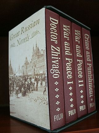 War And Peace,  Crime And Punishment & Doctor Zhivago - The Folio Society 1997