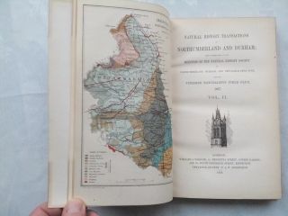 NATURAL HISTORY TRANSACTIONS OF NORTHUMBERLAND AND DURHAM.  ANTIQUE VOL II 1867 4