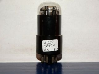 1 x JAN - 12SN7gt Tungsol (USA) Tube Black Glass 1949 US NAVY 2