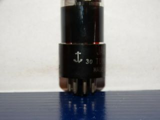 1 x JAN - 12SN7gt Tungsol (USA) Tube Black Glass 1949 US NAVY 4