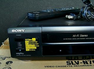 SONY SLV - N70 Hi - Fi Stereo VHS Player VCR Video Cassette Recorder w/ Remote 3