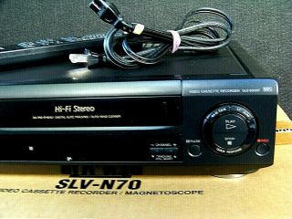 SONY SLV - N70 Hi - Fi Stereo VHS Player VCR Video Cassette Recorder w/ Remote 4