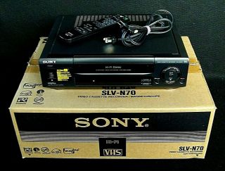 SONY SLV - N70 Hi - Fi Stereo VHS Player VCR Video Cassette Recorder w/ Remote 5