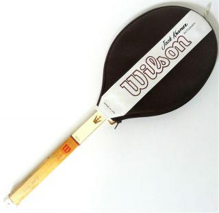 Vintage Wilson The Jack Kramer Autograph Wooden Tennis Racquet 4 1/2 "