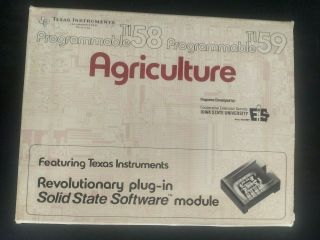 Ti - 58 Ti - 59 Texas Instruments Module 12 Agriculture
