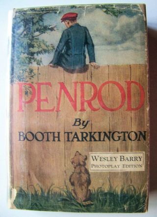 1922 Actress Signed Photoplay Edition Penrod By Booth Tarkington W/dj