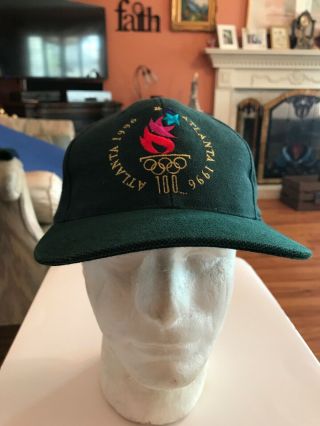 Vintage 1996 Atlanta Olympics Snapback Hat Cap Baseball Trucker