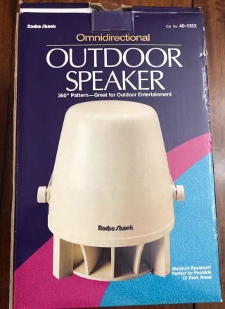 Radio Shack Omnidirectional Outdoor Speaker (wired) 30w Open Box