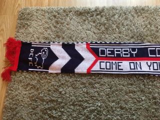 DERBY COUNTY VINTAGE FOOTBALL SCARF 1980S 1990S 2