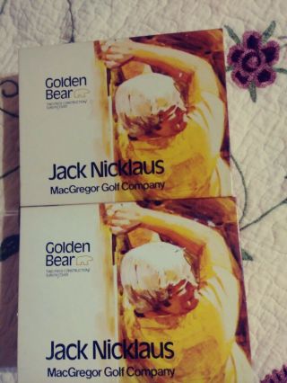 Two Dozen Vintage Jack Nicklaus Golden Bear Logo Golf Balls
