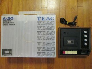 Vintage Teac Stereo Cassette Deck Model A - 20 Parts/repair