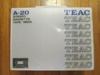 Vintage TEAC Stereo Cassette Deck Model A - 20 Parts/Repair 3