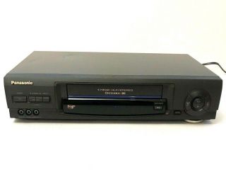 Panasonic Pv - V4600 Omnivision 4head Hifi Vcr Vhs Video Cassette Recorder