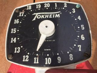 Vintage Tokheim Rotary Style Hand Crank Fuel Transfer Pump w/ 1 To 20 Clock Face 4