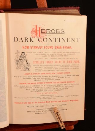 1889 Heroes of The Dark Continent J W Buel Illustrated Exploration 3
