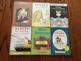 6 Vtg 1957 - 1987 An I Can Read Books:little Bear,  Albert The Albatross,  Julius,