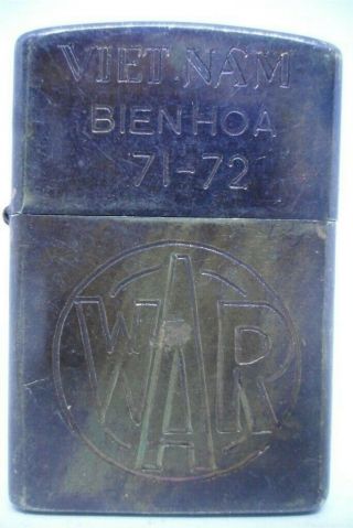 Vietnam War Zippo Lighter Bien Hoa 71 72 Vintage