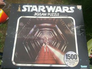 Vintage Star Wars Corridor Of Lights 1500 Piece Puzzle,  Kenner,  1977