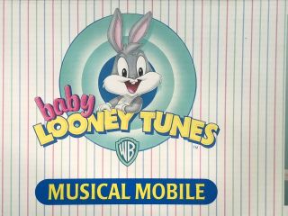 Baby Looney Tunes Musical Mobile Crib Plush Sylvester Tweety Bugs Daffy VINTAGE 2