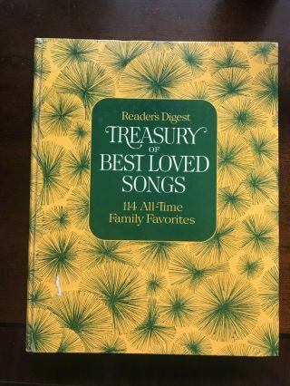 Vintage - Readers Digest Treasury Of Best Loved Songs - Sheet Music Book