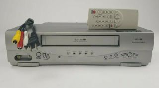 Emerson Ewv404 Vhs Vcr Da - 4 Head Hifi Player Video Cassette Recorder W/remote