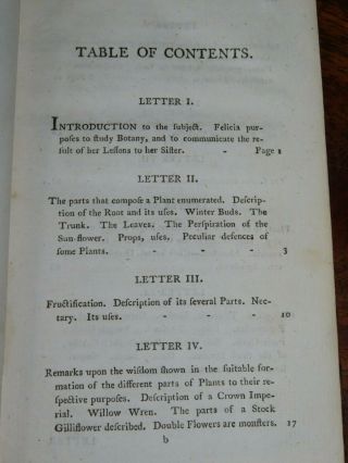 1796 AN INTRODUCTION TO BOTANY IN A SERIES OF LETTERS BY WAKEFIELD 13 PLATES 8