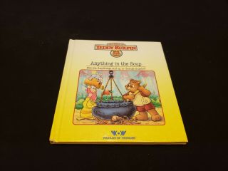 Vintage Teddy Ruxpin - ANYTHING IN THE SOUP - Book and Cassette Tape - Great 2