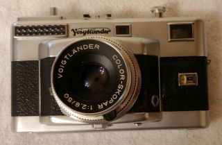 Voigtlander Vitessa T Old Vintage 35mm Camera 1:2.  8/50 Lens