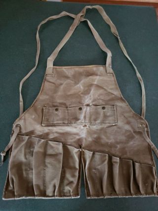 Vintage Wwii Us Army Air Corps Mechanics Apron Canvas Type B - 1 Spec.  3094
