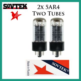 2x Sovtek 5ar4 / Gz34 | Pair / Duet / Two Rectifier Tubes